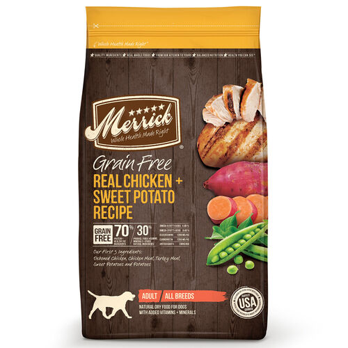 Grain Free Real Chicken + Sweet Potato Recipe Dog Food
