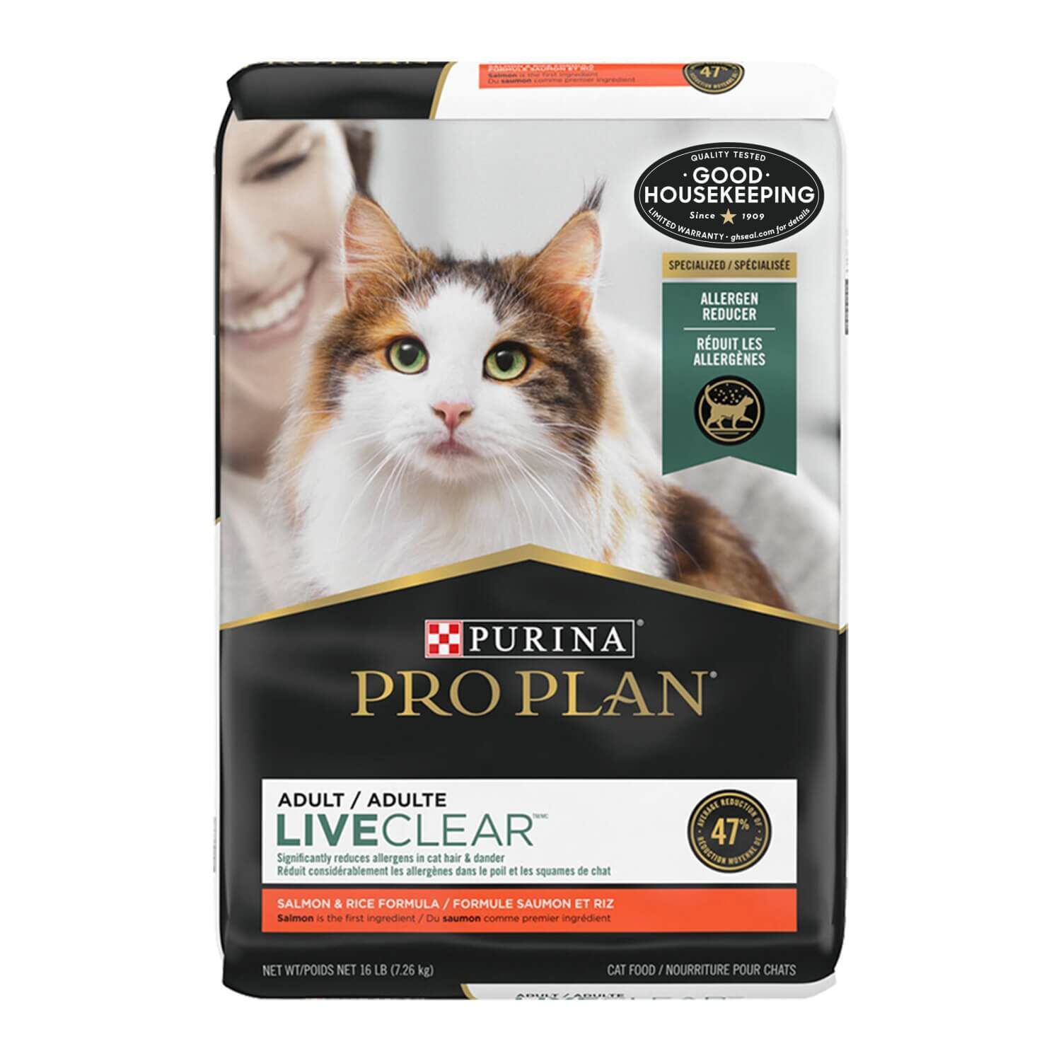 Purina Pro Plan Liveclear Allergen Reducing, High Protein, Salmon And Rice Formula Dry Cat Food