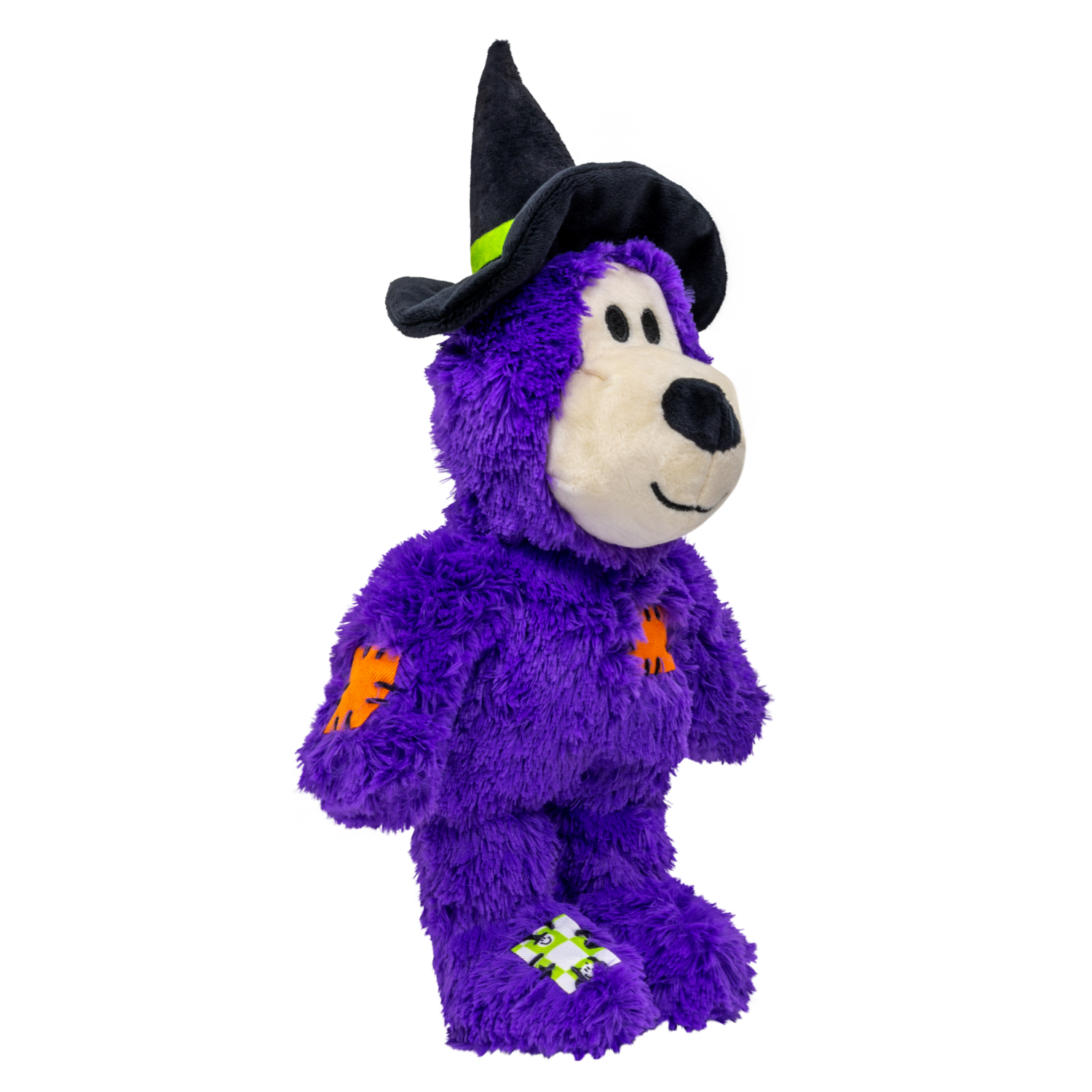 Kong Halloween Wild Knots Witch Bear Squeaky Plush Dog Toy, Purple, Medium/Large