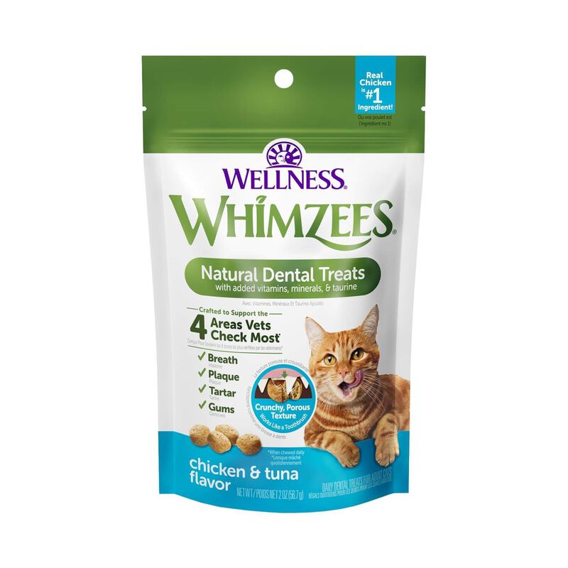 Whimzees By Wellness Cat Dental Treats, Chicken & Tuna