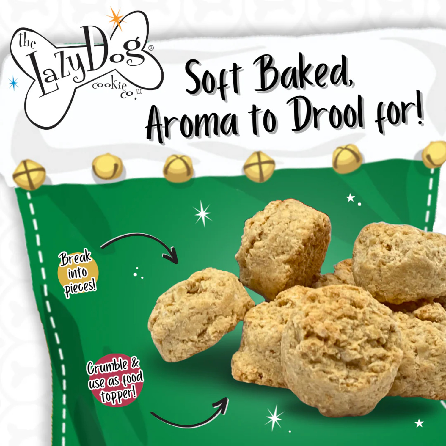 The Lazy Dog Cookie Co Coconut Snowballs Soft Baked Holiday Dog Treats