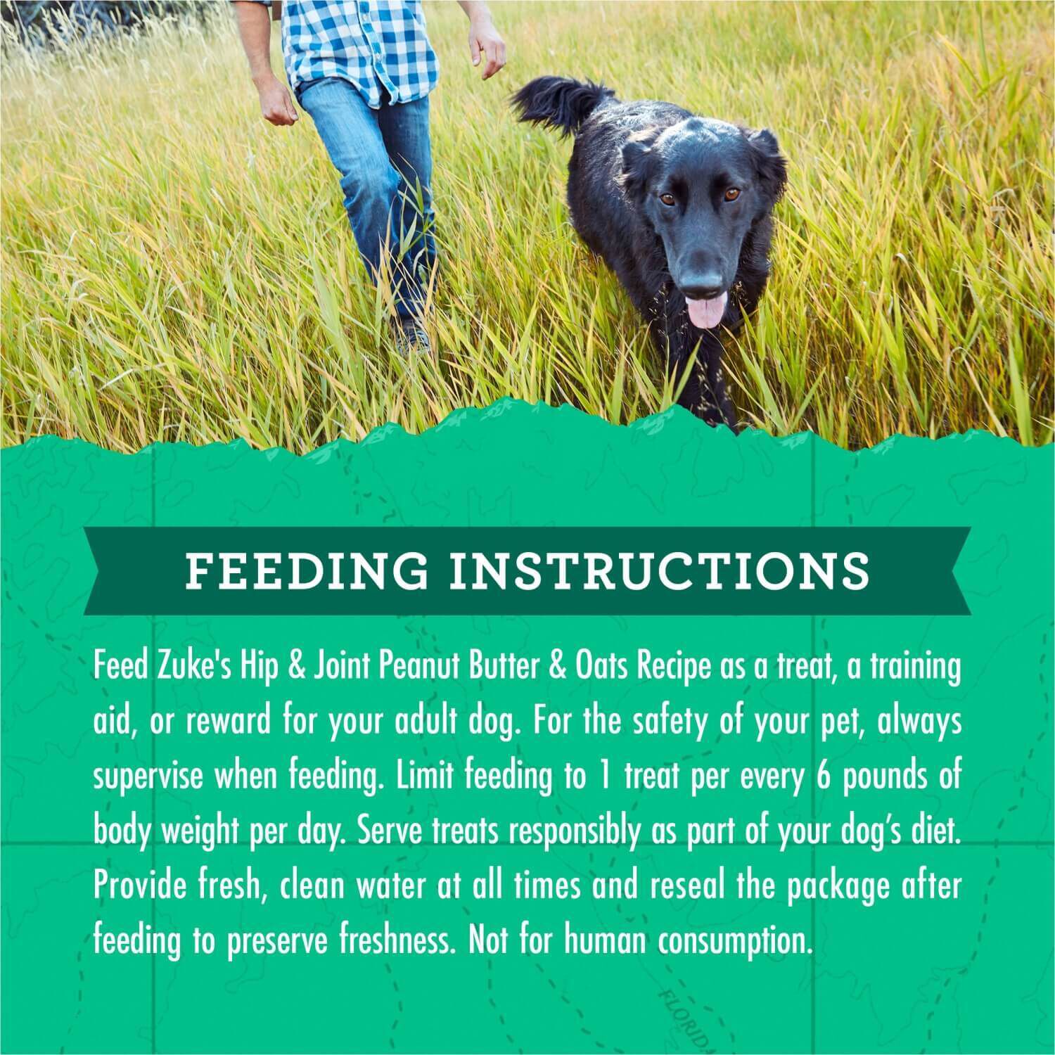 Zuke's Hip & Joint Soft & Chewy Dog Treats, Peanut Butter & Oats