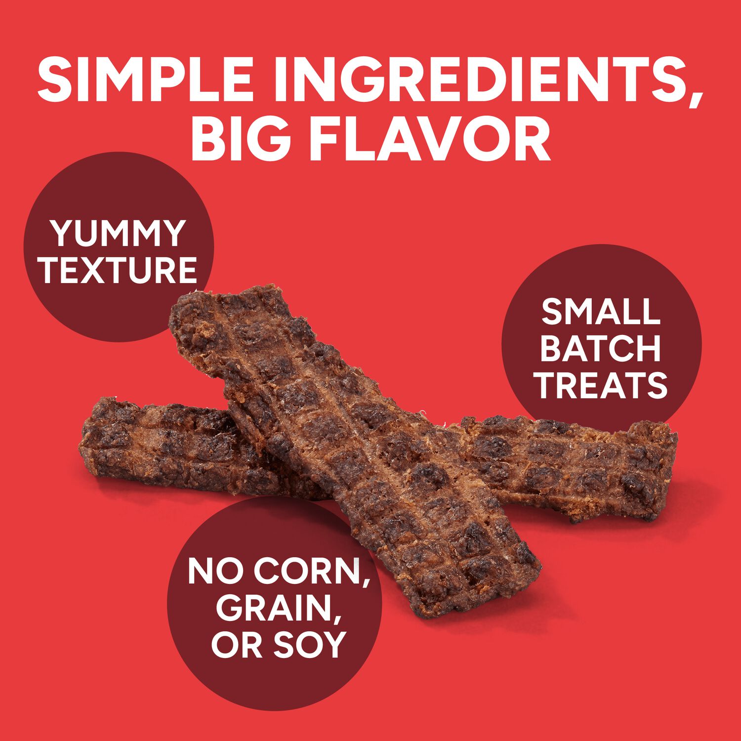 Wag More Bark Less Grain-Free Jerky Dog Treats, Texas Bbq Beef, 10-Oz Bag