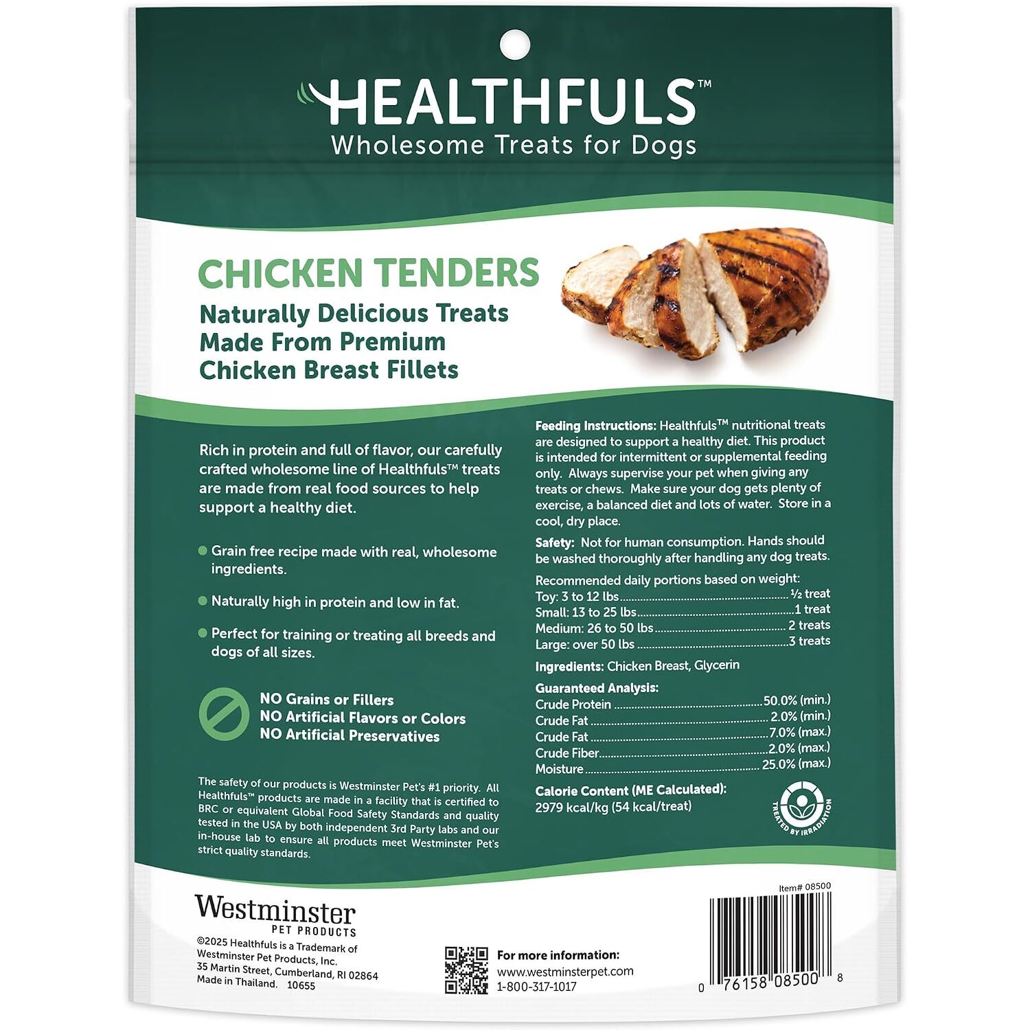 Healthfuls Chicken Tenders Limited Ingredient Dog Treats, 11-Oz Bag