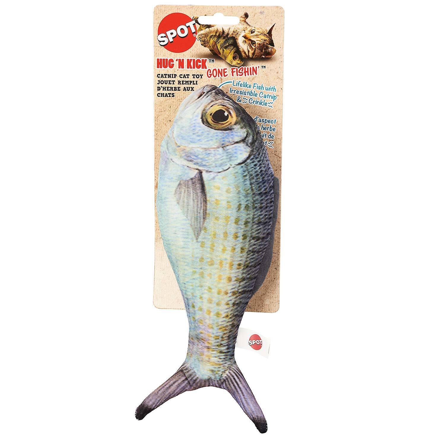 Spot Hug N Kick Gone Fishin Cat Toy Assorted