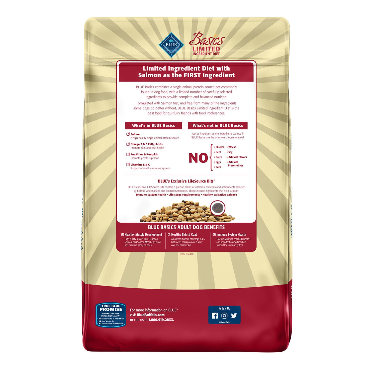 Blue salmon and potato sale dog food