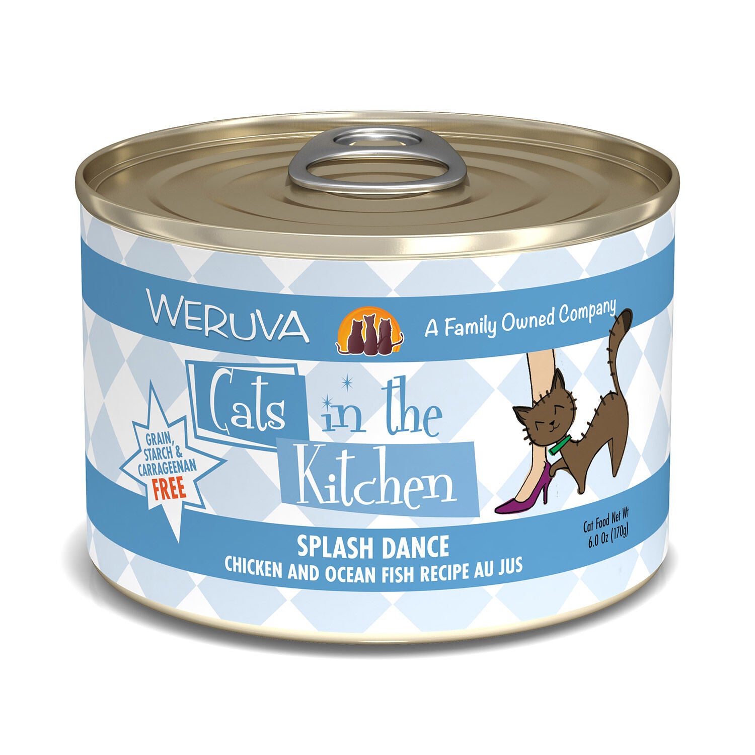 Weruva Cats In The Kitchen Splash Dance Chicken & Ocean Fish Recipe Au Jus Cat Food