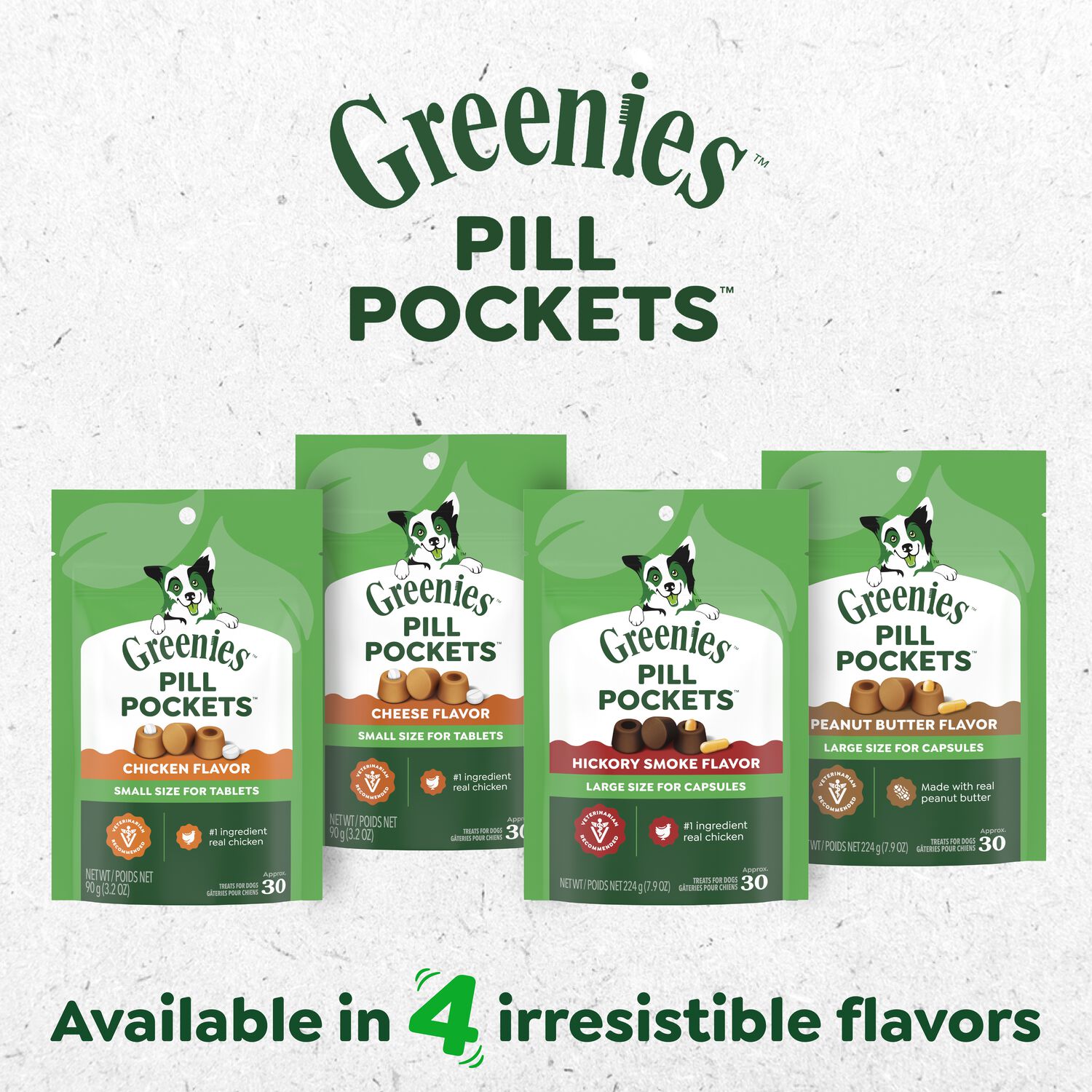Greenies Pill Pockets Chicken Flavor Large Capsules Dog Treats , 60 Count