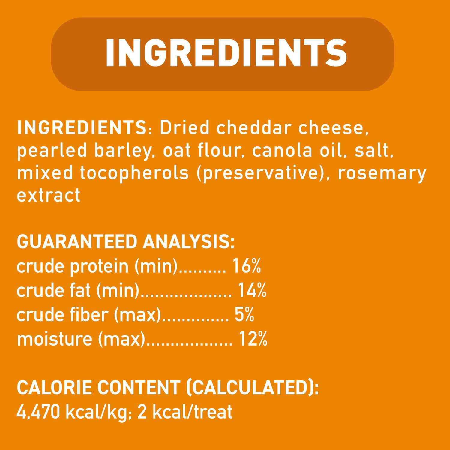 Tricky Trainers Crunchy Dog Treat, Cheddar, 8-Oz Bag