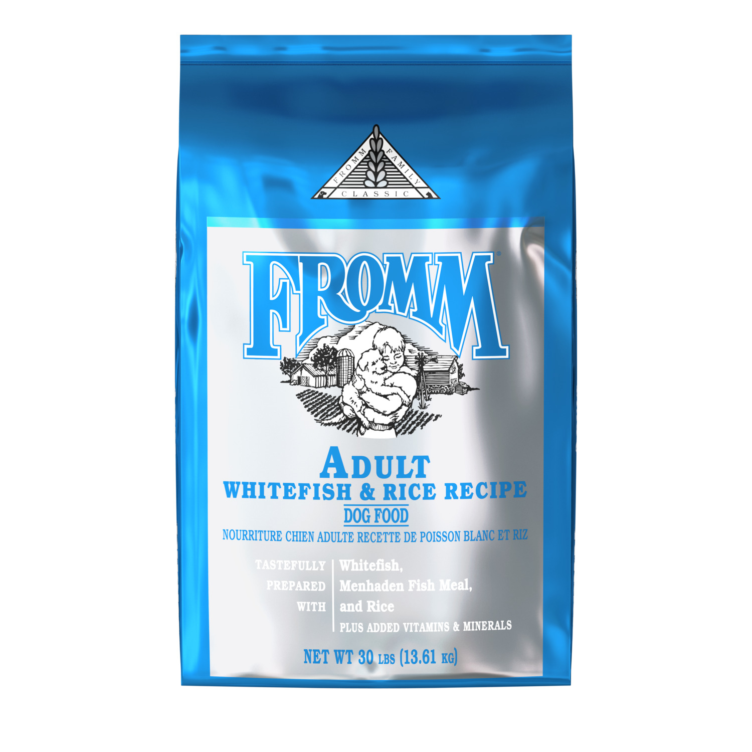 Fromm Classic Adult Whitefish & Rice Recipe Dry Dog Food, 5Lb