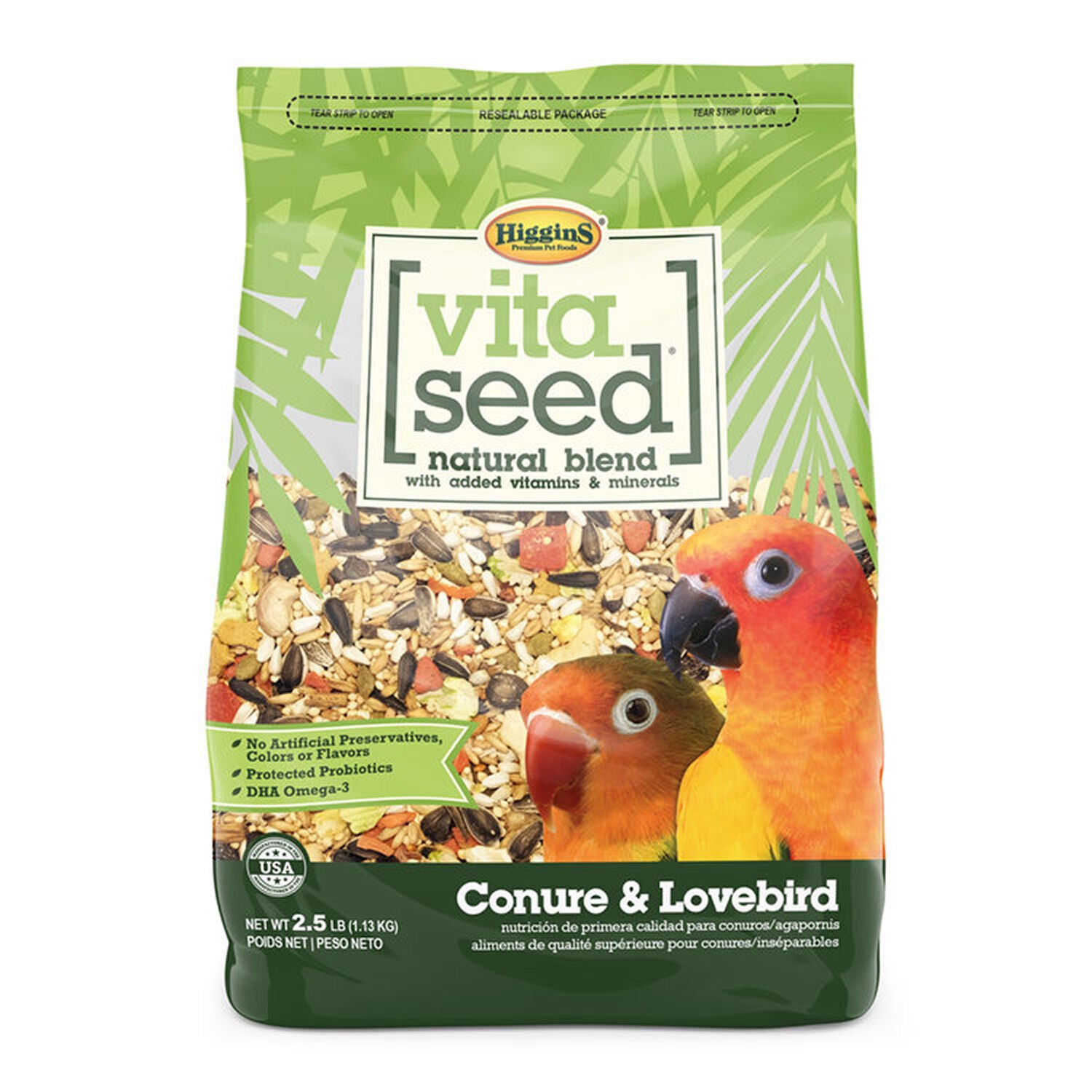 Higgins Vita Seed Conure & Lovebird Bird Food