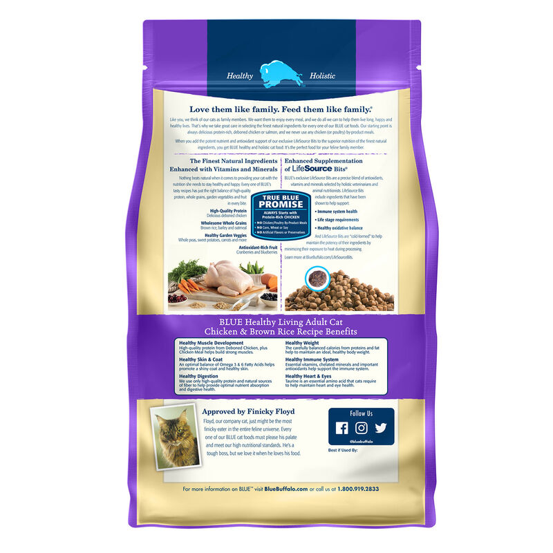 Blue Buffalo Tastefuls Natural Active Adult Chicken & Brown Rice Recipe Dry Cat Food