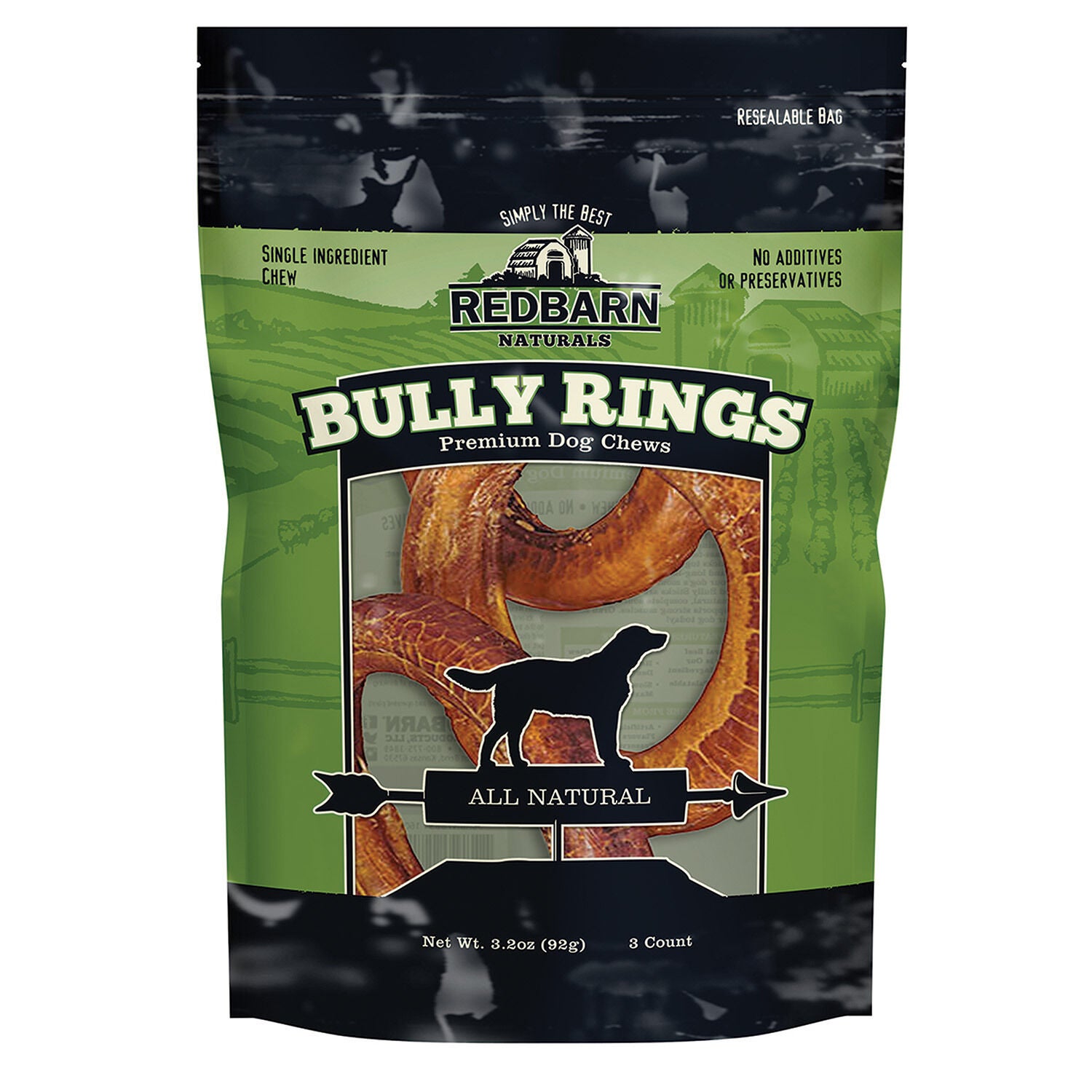 Redbarn Small Bully Rings Dog Treat