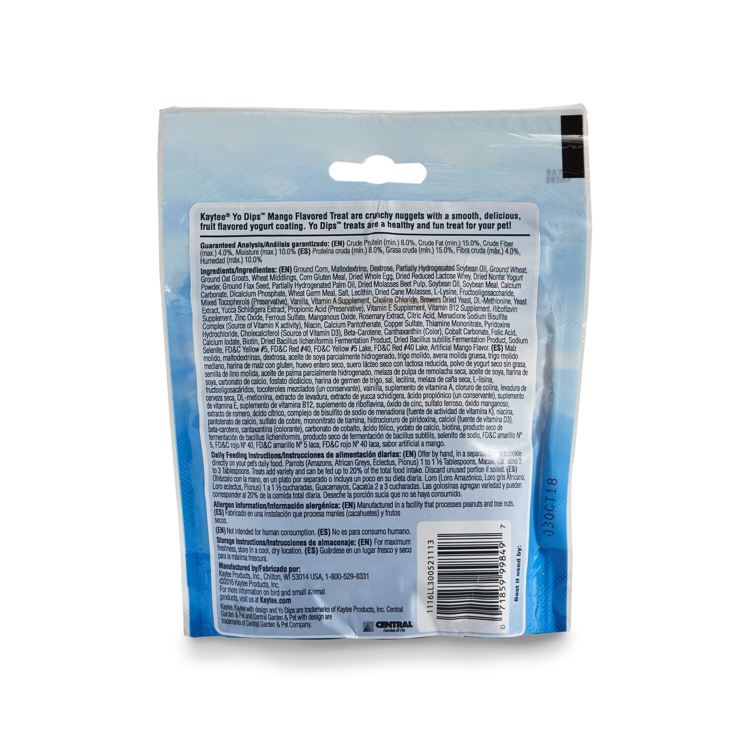 Kaytee Yogurt Dips Bird Treats, Mango, 3.5-Oz