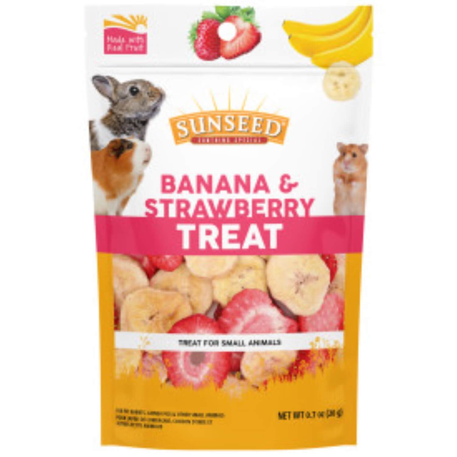 Sunseed Banana & Strawberry Small Animal Treat 0.7oz Pet Supermarket