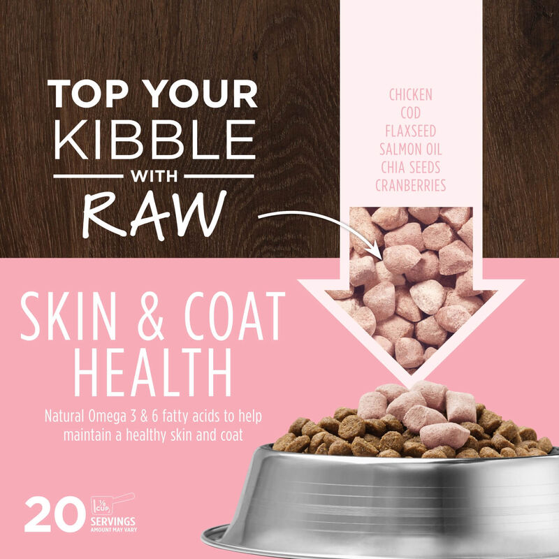 Instinct Freeze Dried Raw Boost Mixers Grain Free Skin & Coat Health Recipe Dog Food Topper image number 2