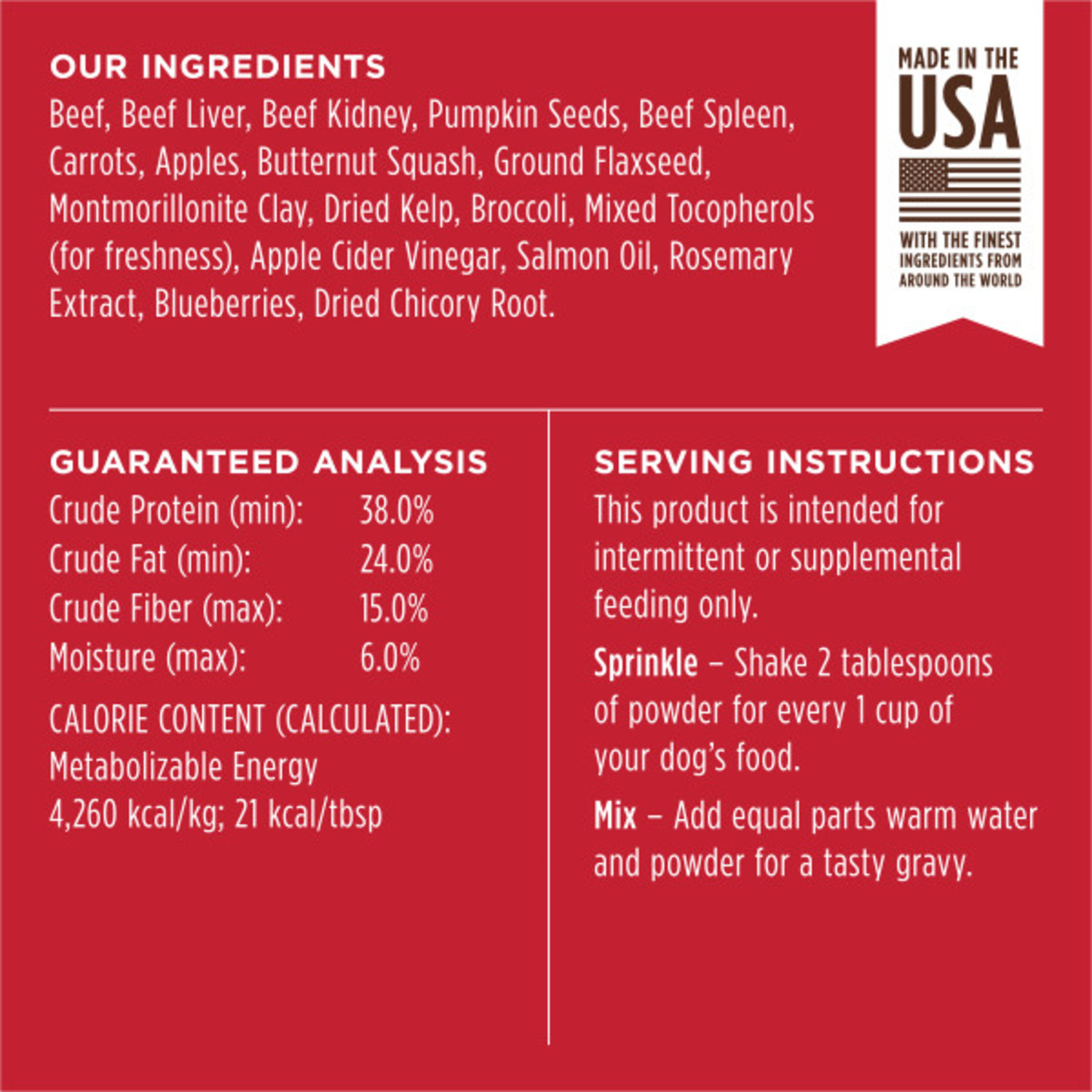 Instinct Raw Boost Shakers Freeze-Dried Beef Dog Food Topper, 5.5Oz