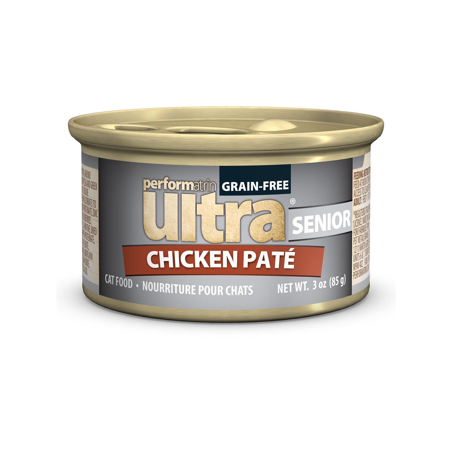 Performatrin Ultra Grain Free Chicken Pate Recipe Wet Cat Food For Senior Cats