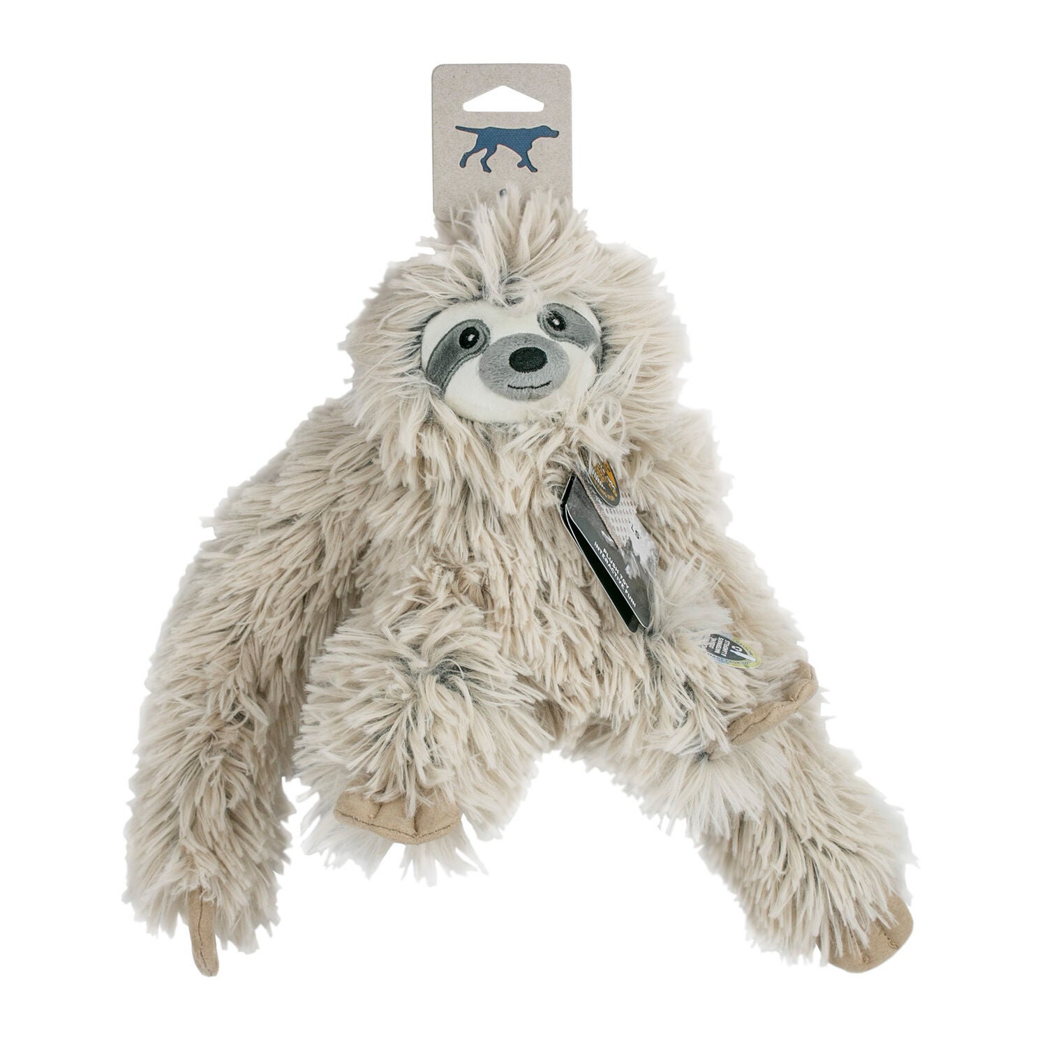 Tall Tails Sloth Rope Body Plush Squeaky Dog Toy, 16"