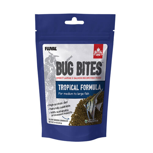 Bug Bites Tropical Formula Granules For Medium To Large Fish