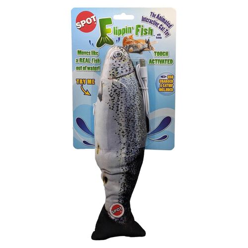 Spot Flippin Fish Cat Toy