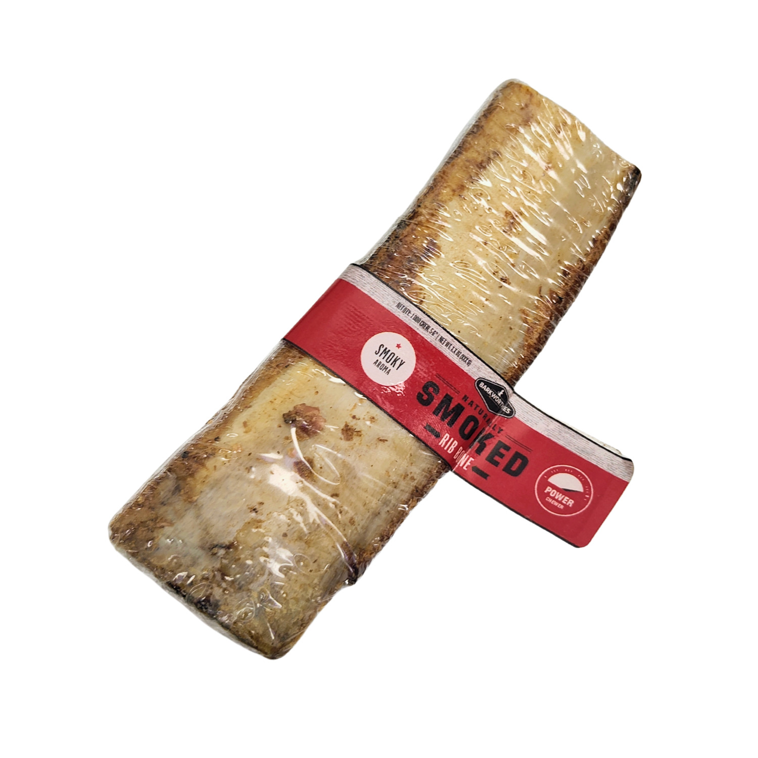 Barkworthies Smoked Beef Rib Long-Lasting Natural Dog Treat, Medium, 1-Each