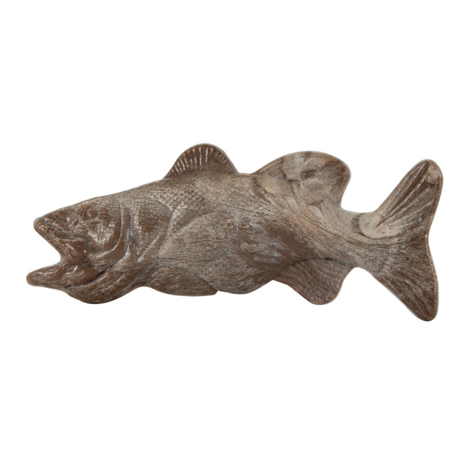 Hero Bonetics Grouper Fish Durable Dog Chew Toy, 7.5"-Large, Bacon Flavor