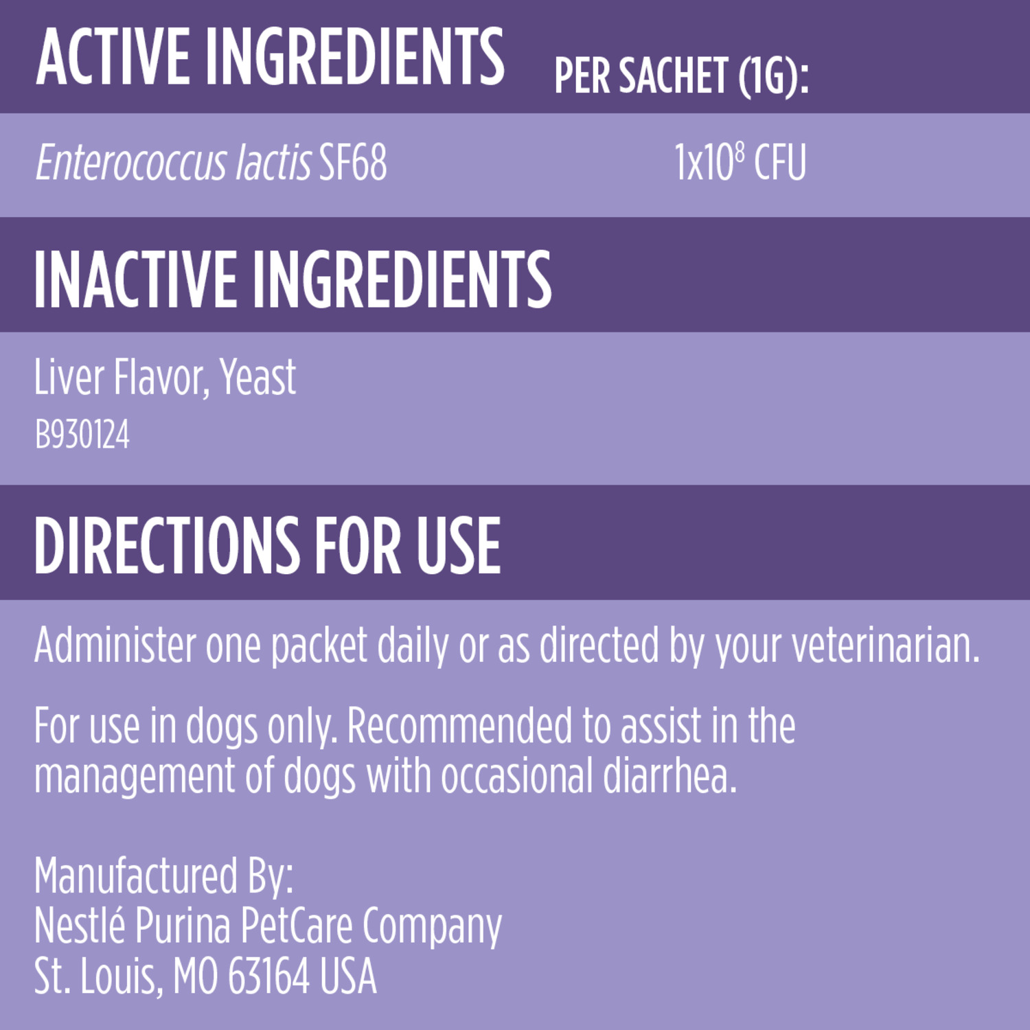 Purina Pro Plan Veterinary Supplements Fortiflora Dog Probiotic Supplement, 30-Ct Box