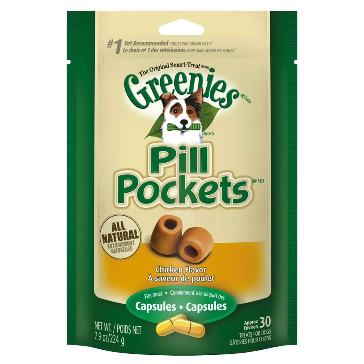 Pill Pockets Chicken Capsule Dog Treat