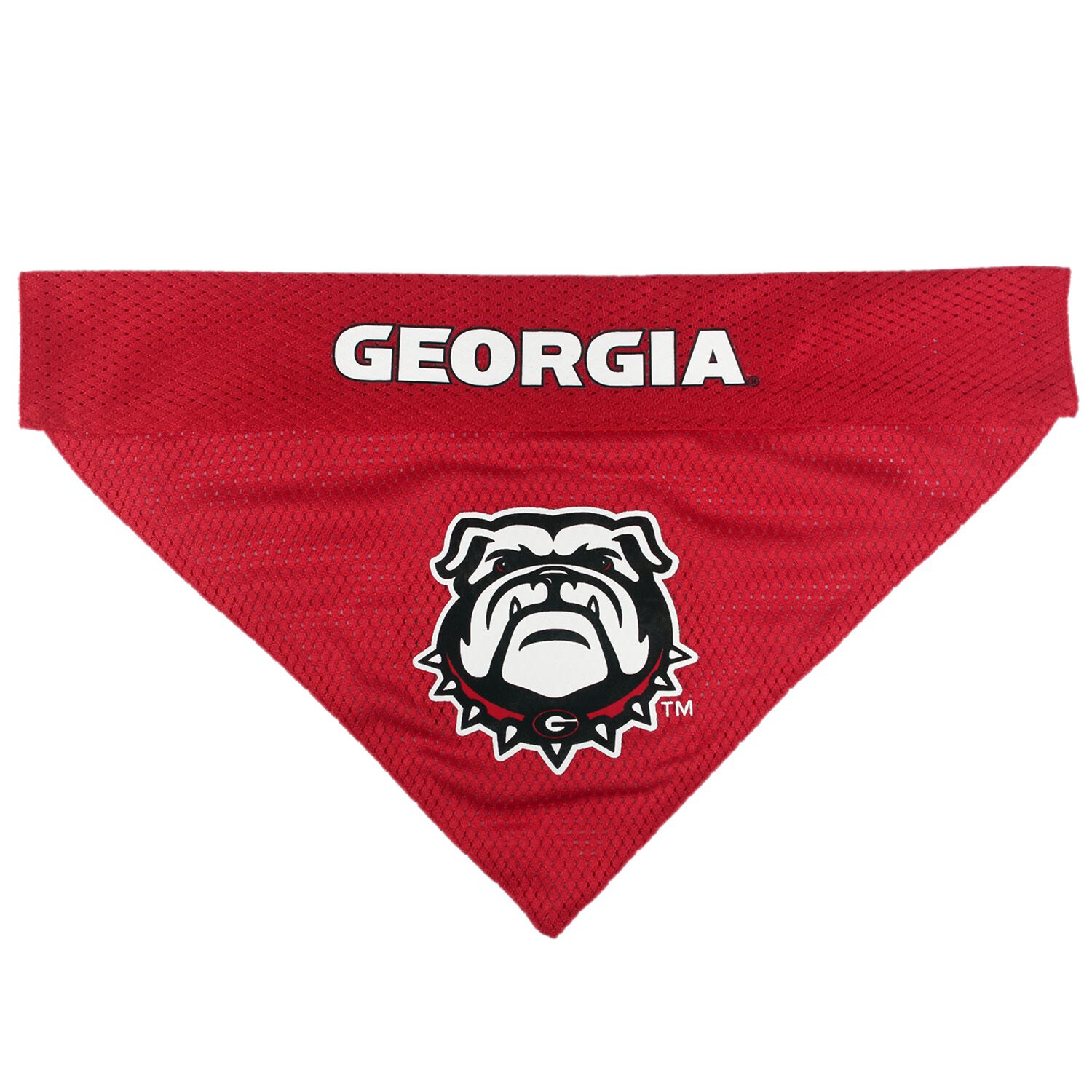 Pets First University Of Georgia Bulldogs Reversable Dog Bandana, Extra Large
