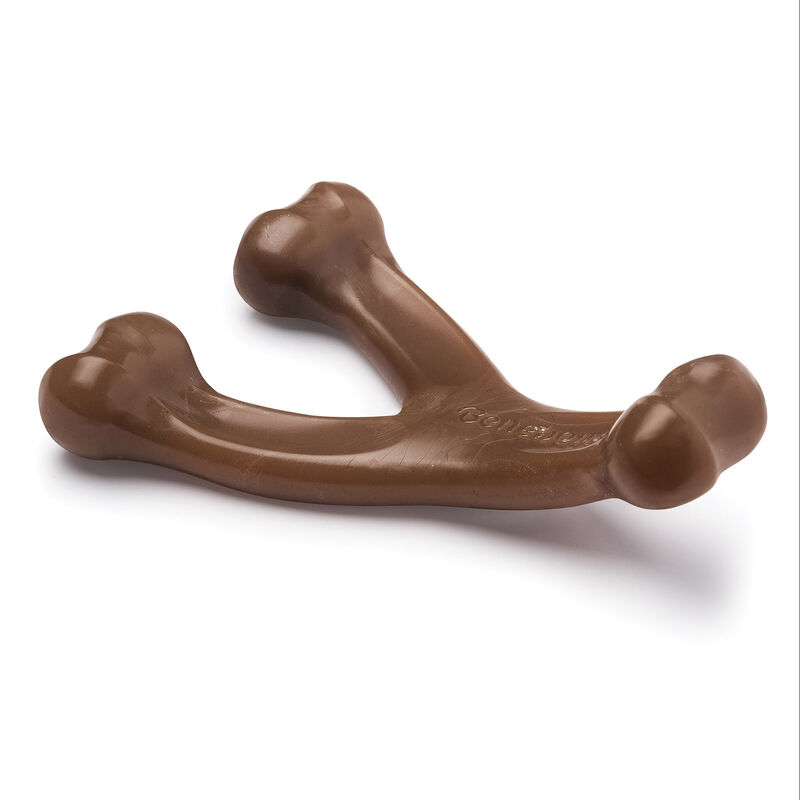 Peanut Butter Wishbone Dog Chew Toy image number 3