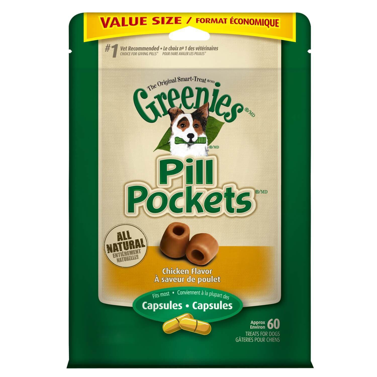 Greenies Pill Pockets - Chicken Value Size Dog Treat