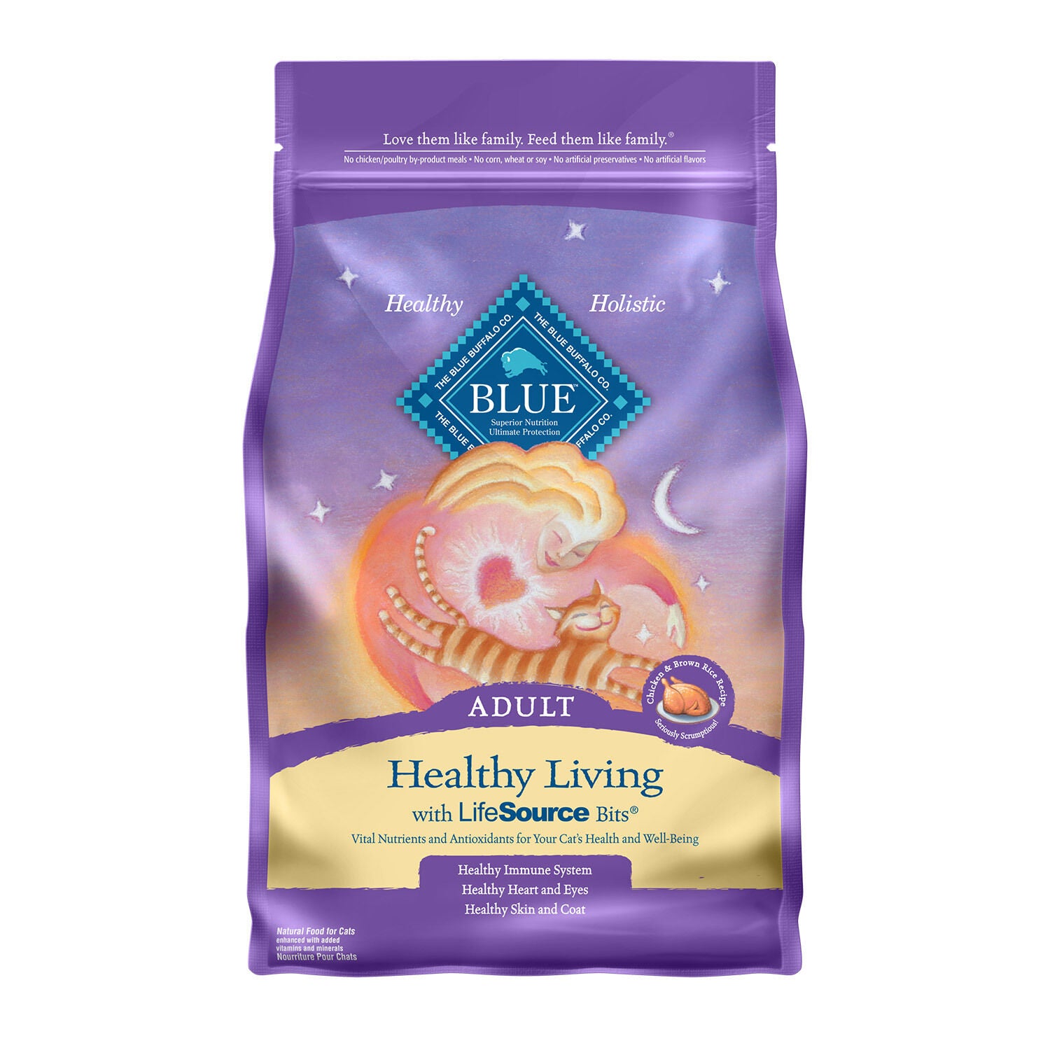 Healthy Living Adult Chicken Brown Rice Recipe Adult Cat Food