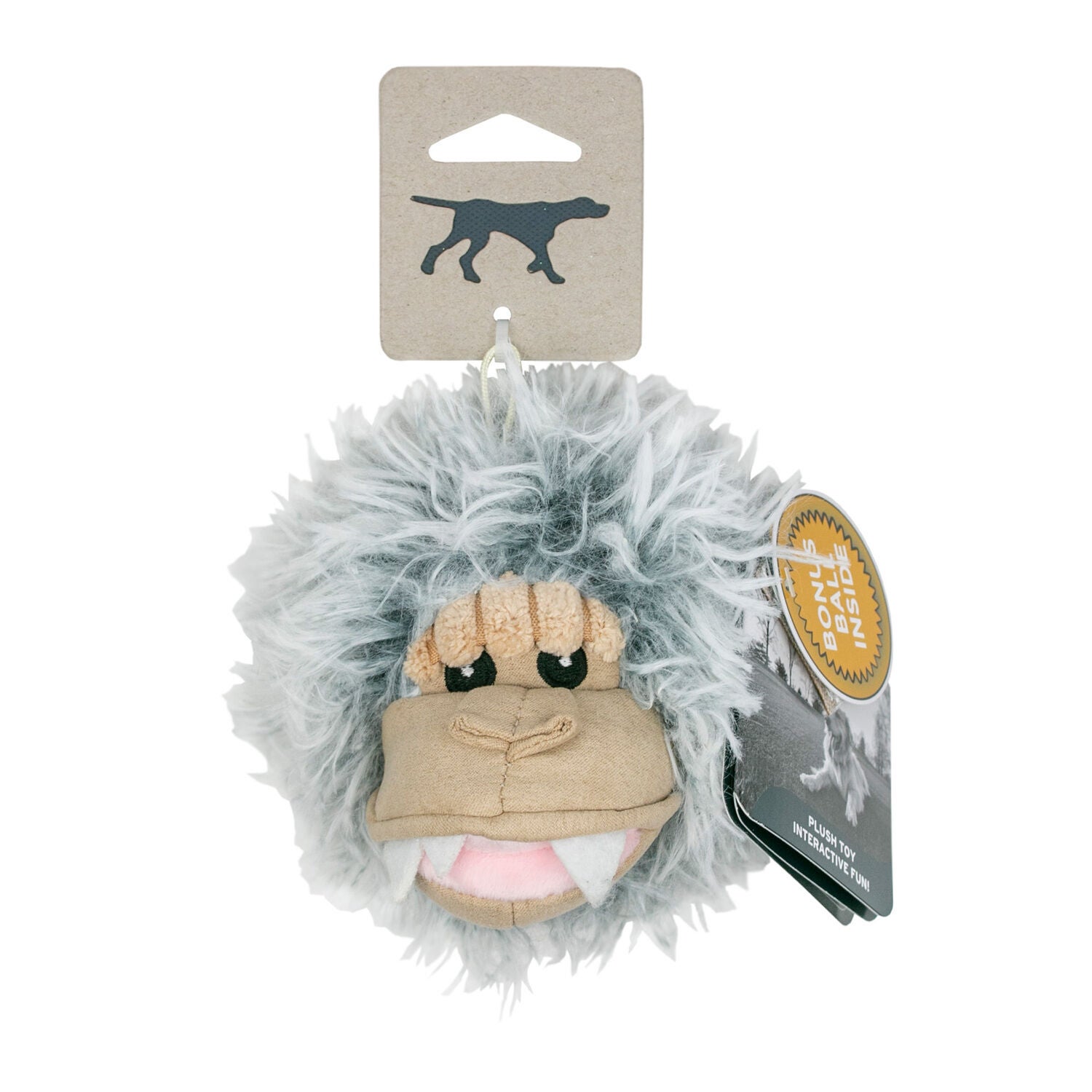 Tall Tails Yeti 2-In-1 Fetch Ball Dog Toy