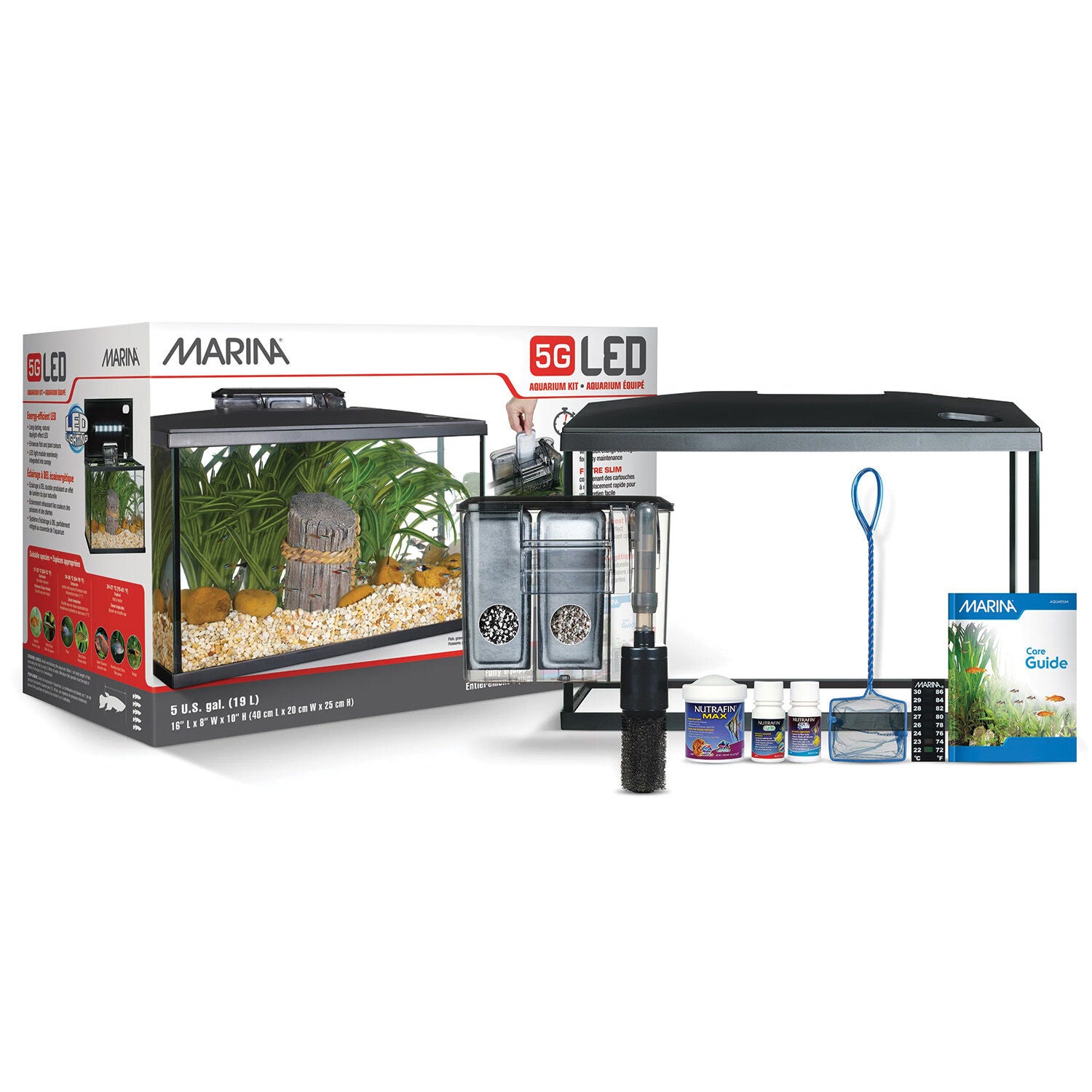 Marina 5 Gal Led Desktop Aquarium Kit