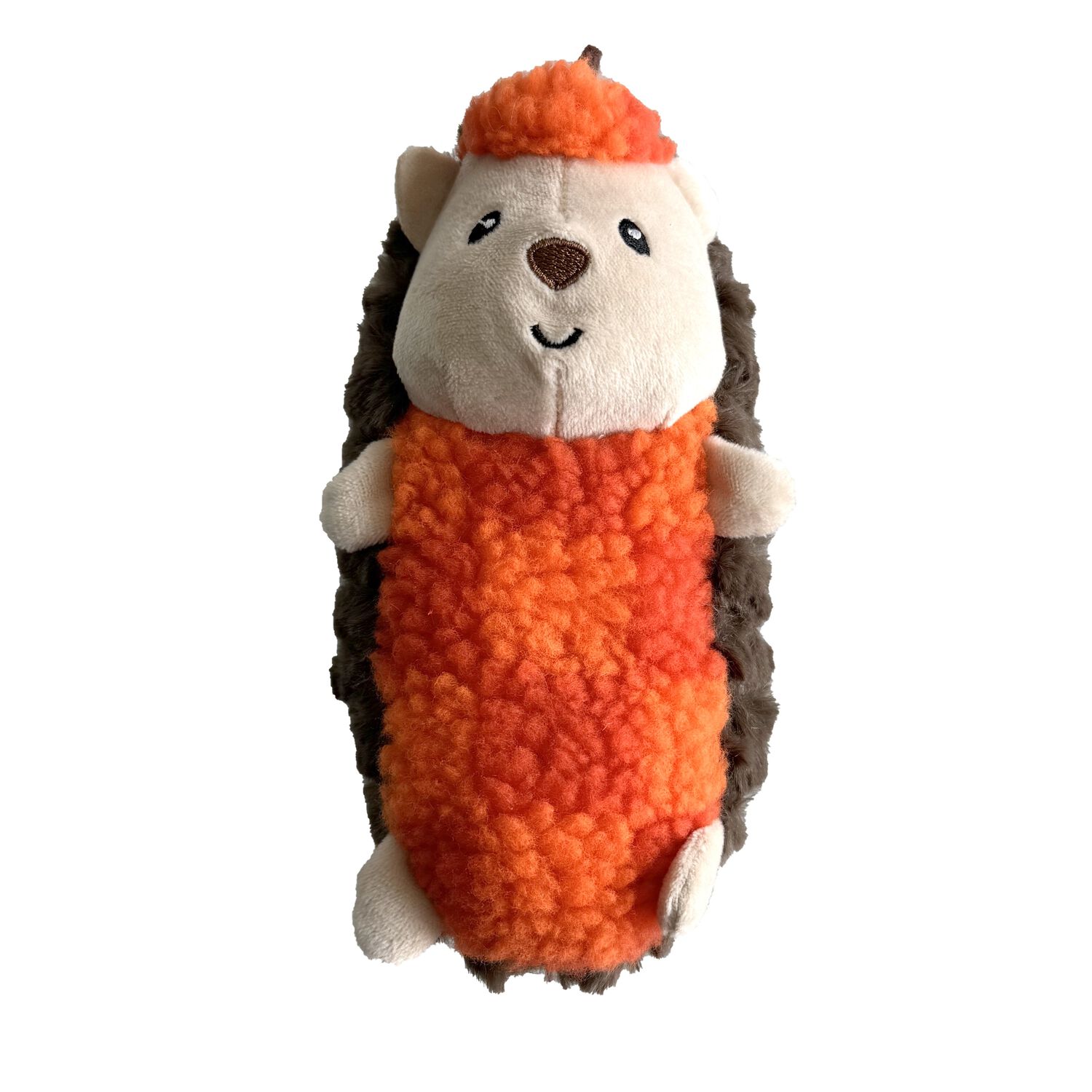 Aristopet Pumpkin Spice Hedgehog Squeaky Plush Dog Toy, 10"