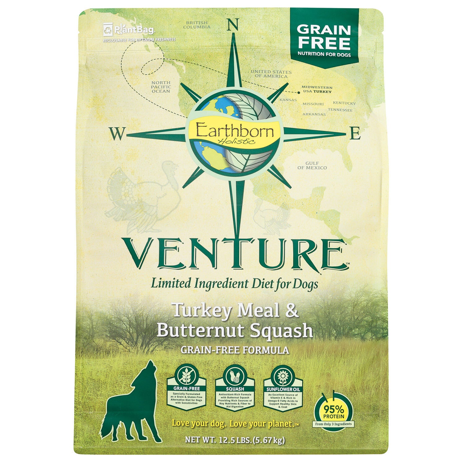 Venture Turkey Butternut Squash Dog Food Pet Supermarket 25lb Pet