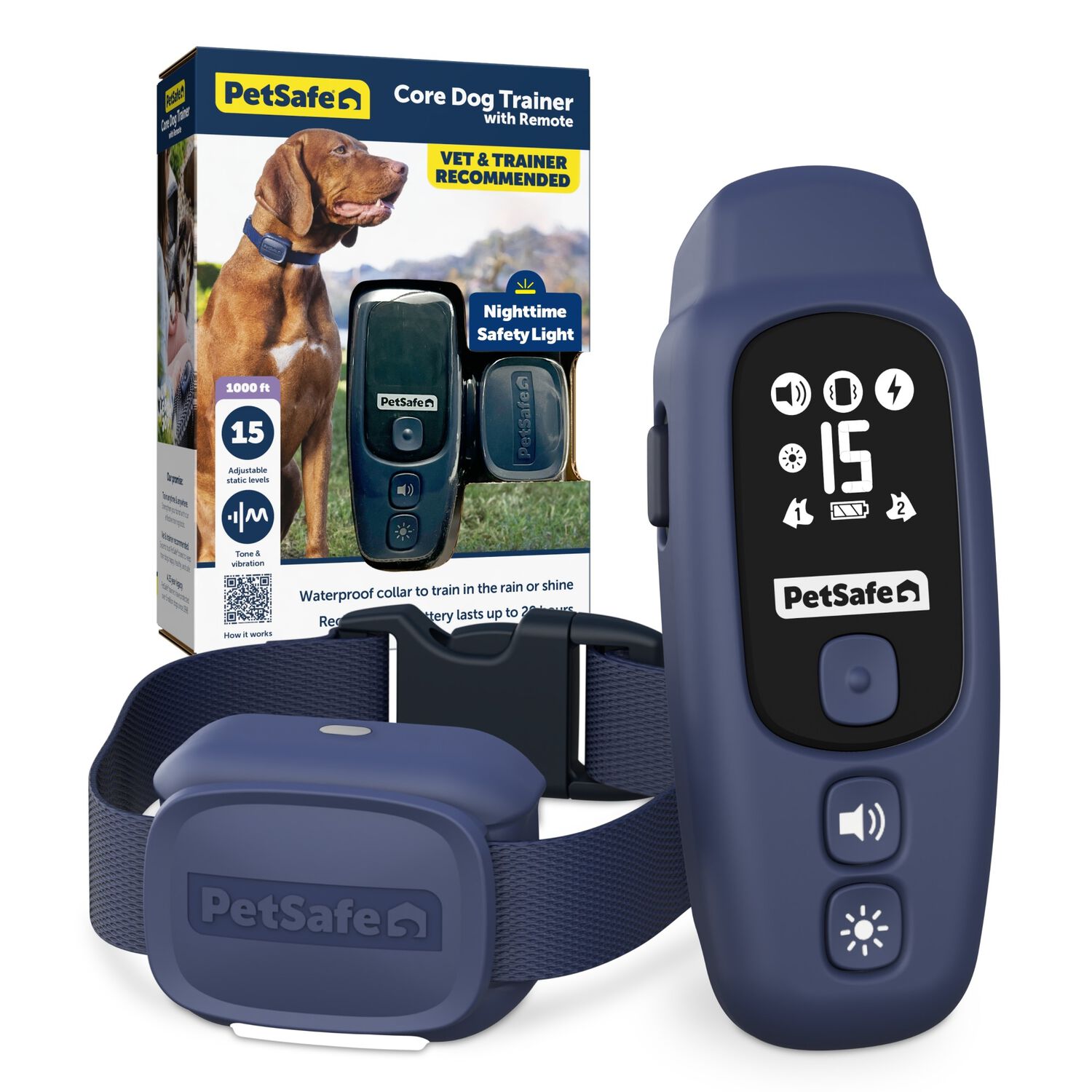 Petsafe Core Dog Trainer With Remote &ndash; Waterproof Dog Training Collar; 1000 Foot Range.