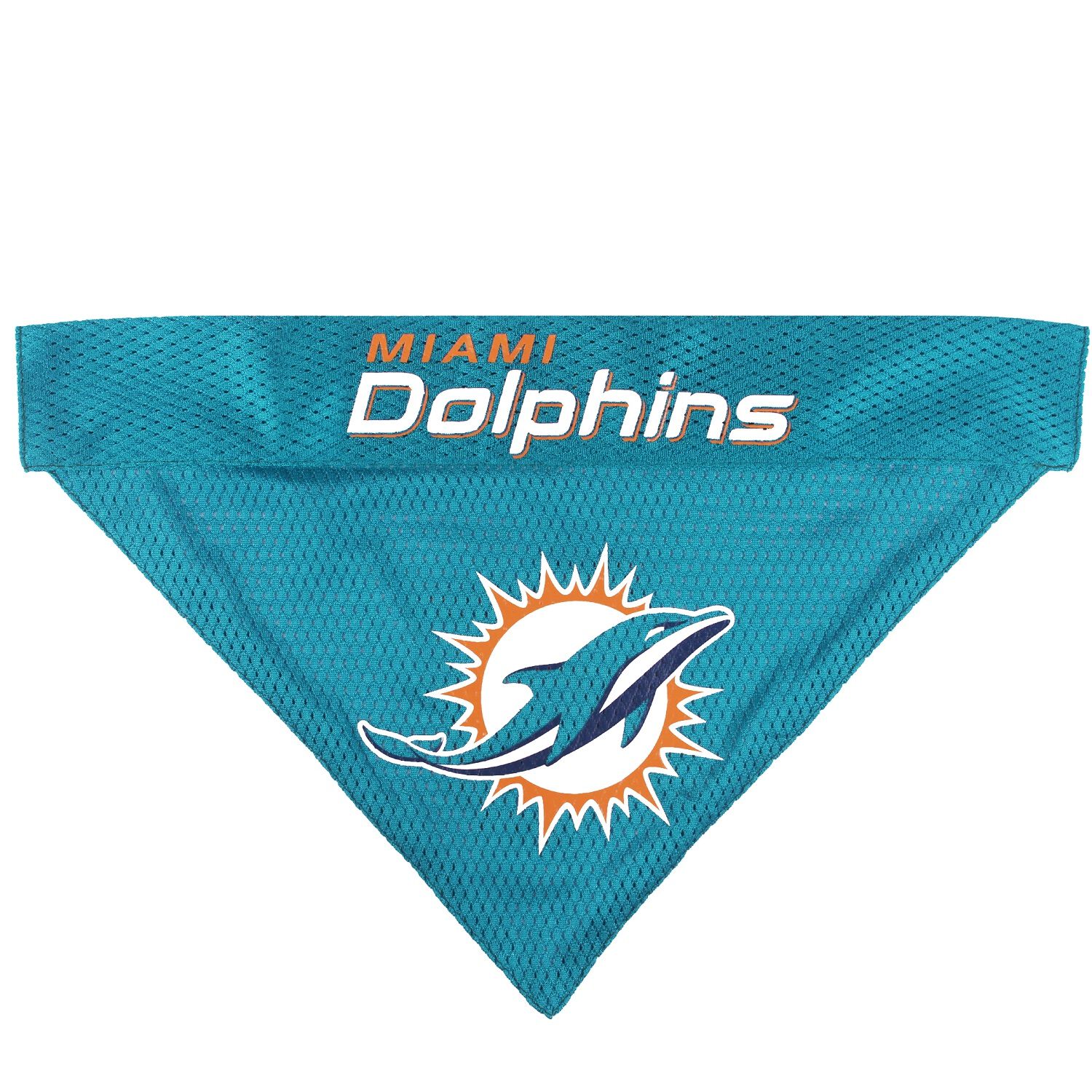 Pet First Miami Dolphins Reversible Dog Bandana, Large