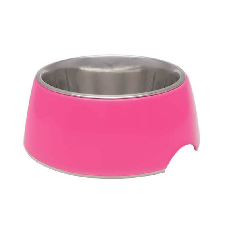 Retro Dog Bowl - Pink image number 1
