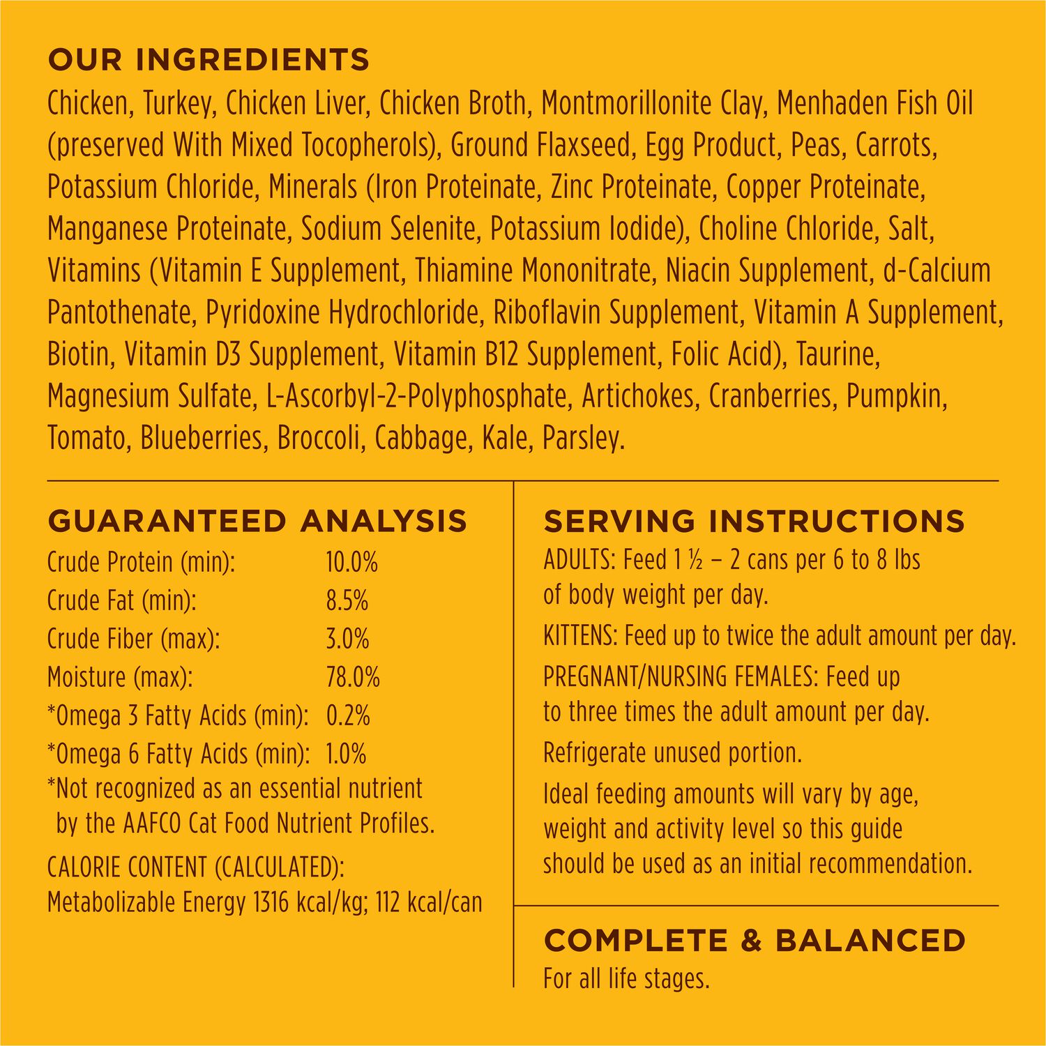 Instinct Original Grain-Free Pate Wet Cat Food,  Chicken Recipe, 3-Oz Can Pack Of 24