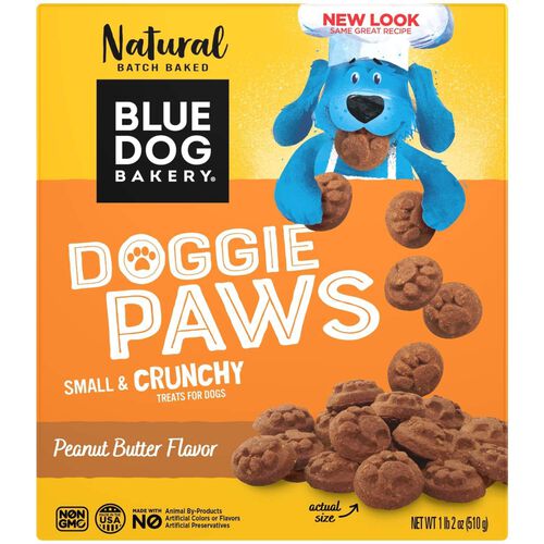Blue Dog Bakery Doggie Paws Baked Crunchy Dog Treats