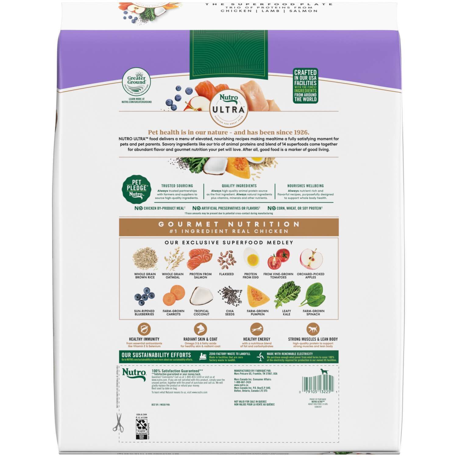 Nutro ultra dog food 30 lb sales