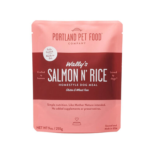 Portland Pet Food Wally'S Salmon N' Rice Homestyle Fully Cooked Ready To Eat Dog Meal