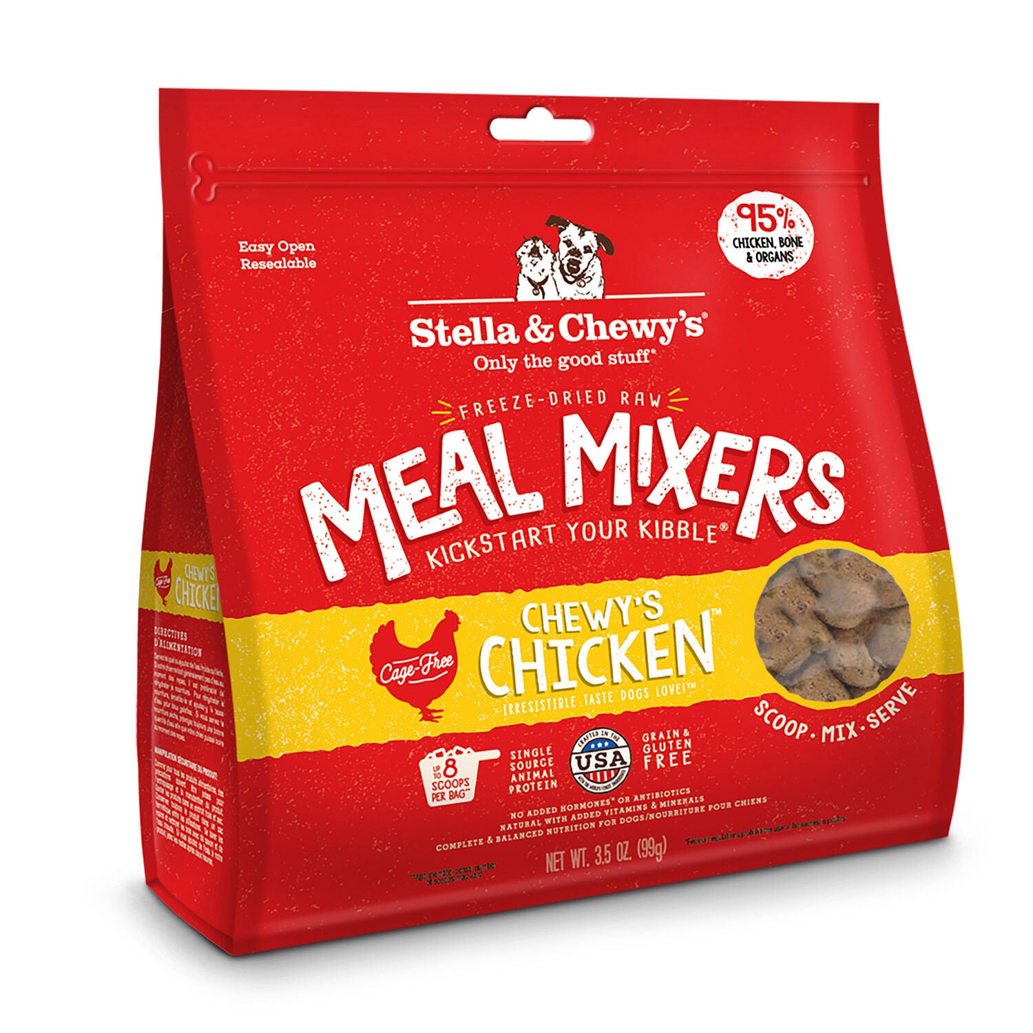 Freeze-Dried Chewy'S Chicken Meal Mixers Dog Food