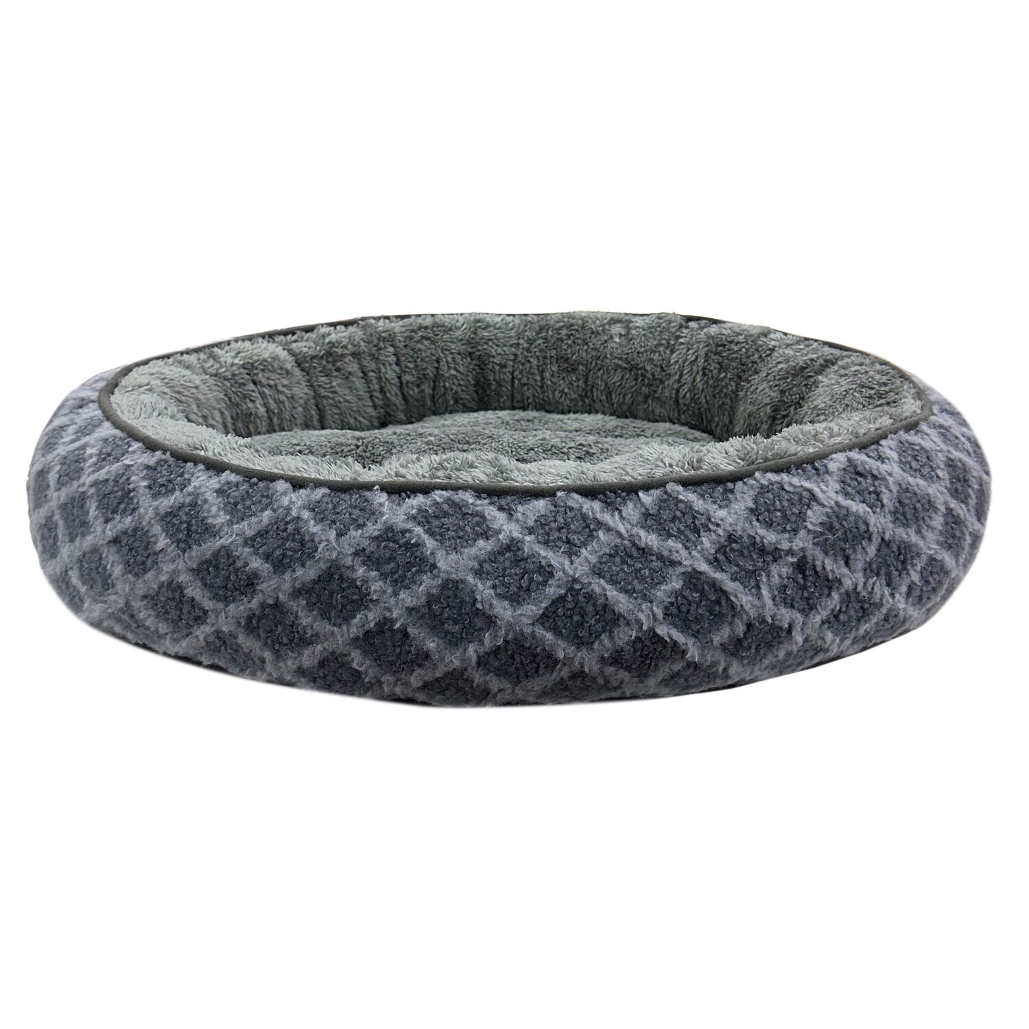 Aristopet Cuddler Round Small Dog Bed, 20", Gray