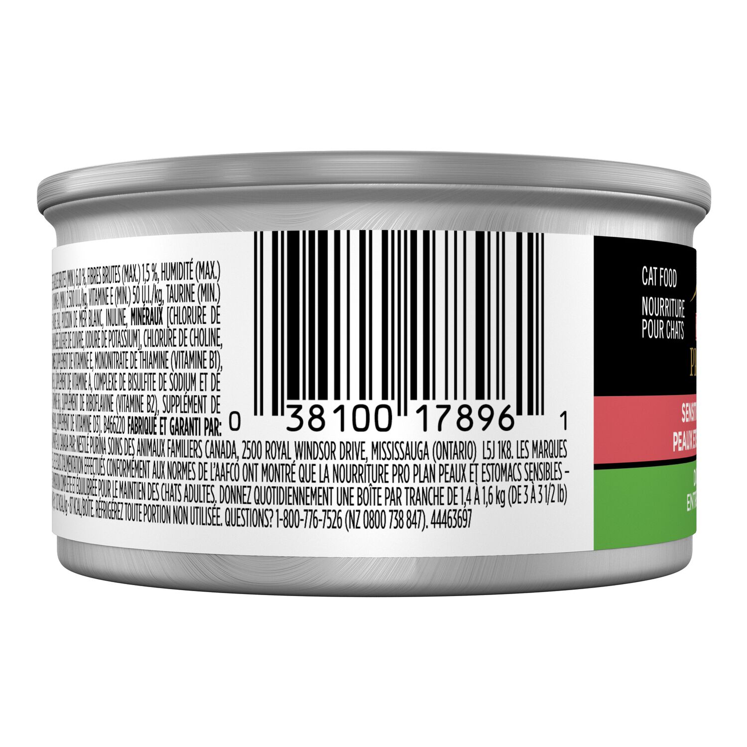Purina Pro Plan Sensitive Skin And Stomach Duck Pate Wet Cat Food, 3-Oz - 24 Pack