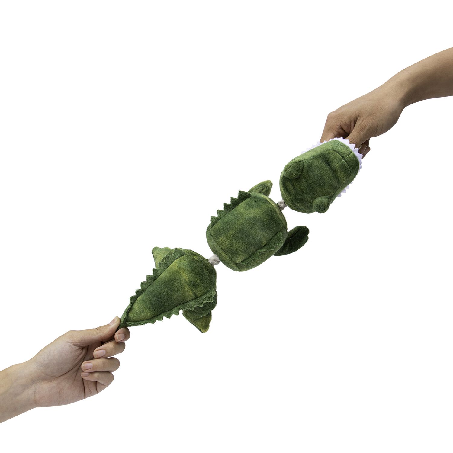 Tall Tails Gator Jointed Shake Play Squeaky Dog Toy, 14-Inch