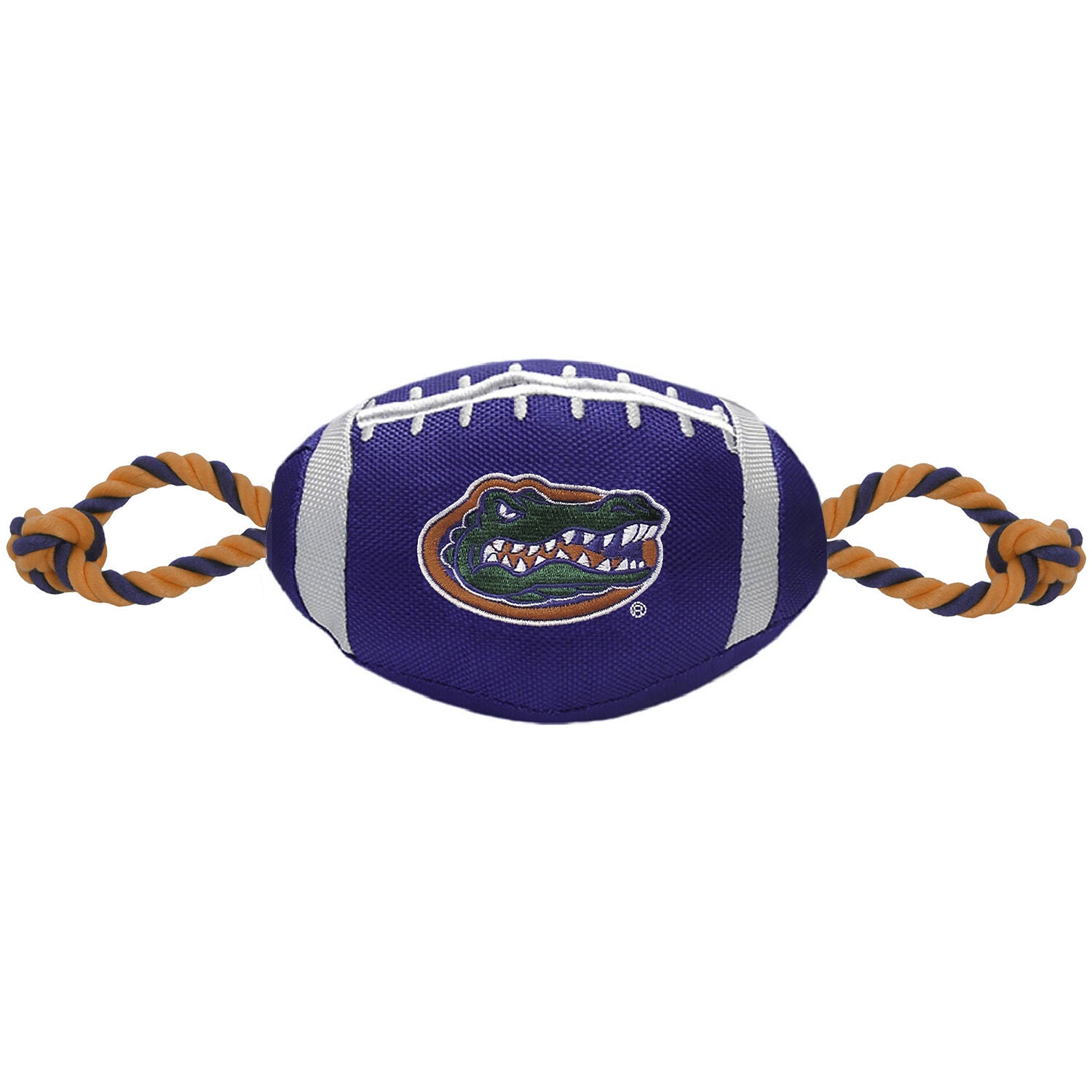 Pets First University Of Florida Gators Plush Rope And Tug Football Dog Toy