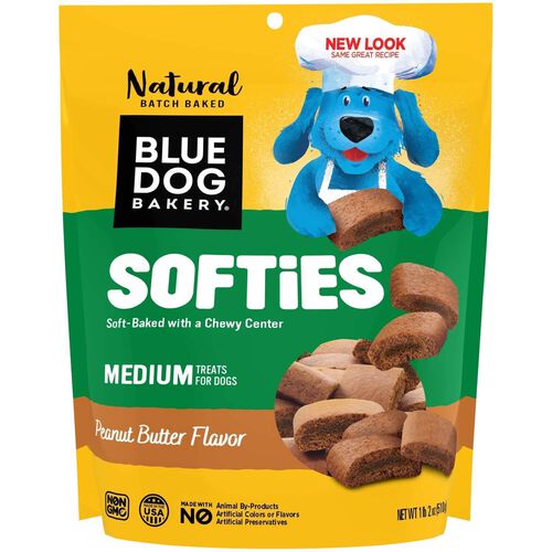 Blue Dog Bakery Softies Peanut Butter Flavored Soft Dog Treats